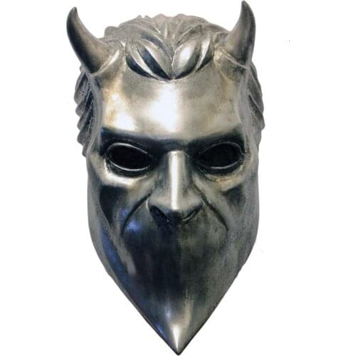 Halloween Ghost Nameless Ghouls Latex Mask Ghost B.C Cosplay Costume Party Props Heavy Metal Doom Hard Rock Roll Band Helmet Hat