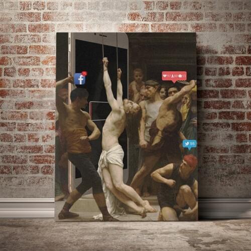 Canvas Wall Art William Bouguereau Home Decor HD Printed Classical Poster Funny Painting Modern Modular Frame For Living Room