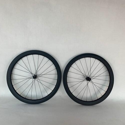 Carbon Fiber Disc Road 11Speed Wheelset Width 50mm*Depth 25mm Tubeless Rim With DT350 Hub