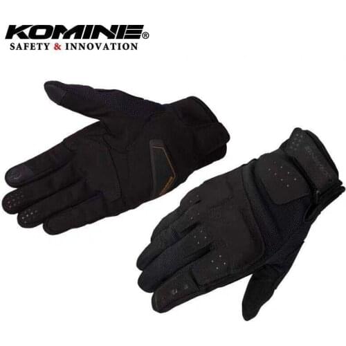 Komine GK-227 Motorcycle Racing Mesh Luminous Gloves Motorcycle Leather Touch Screen Protective Gloves Motorcycle Riding Gloves