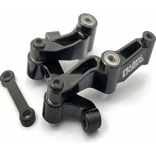 DR10 CNC Alloy Steering Bellcrank Kit w/Bearing Black For DR10 ProSC10 DB10 SR10 RC remote control car parts