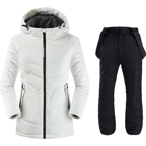 Snowboarding Suits Women Winter Windproof Waterproof Female Ski Jacket And Snow Pants Sets Super Warm Brands Women Ski Suit