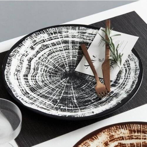 Personality Ceramic Tableware Hotel Home Supplies Plate Nordic Wind Vegetable Plate Fruit Plate Creative Restaurant Dinnerware