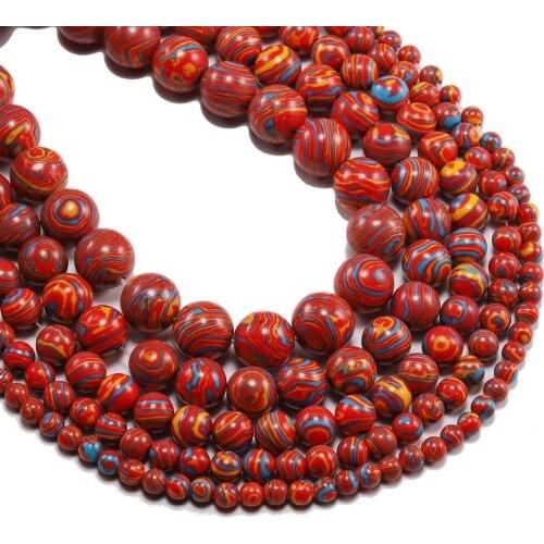 Round Spacer Loose Beads India Bead Multicolor 1strand/lot 4 6 8 10 12 mm Malachite Bead Jewelry Findings DIY Necklace Bracelet