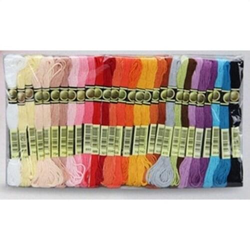 Discount Shop Similar DMC 1Lot=200 Pieces Free shipping Cross Stitch Embroidery Thread Floss 8 meter Length 6 Strands