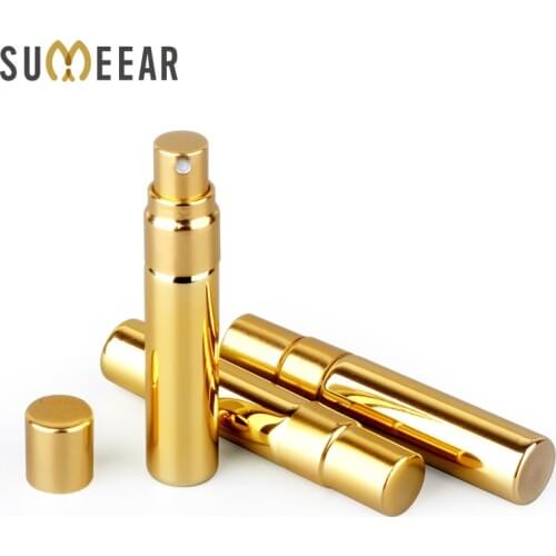 20PCs/Lot 5ml Mini Empty Perfume Bottle Spray Portable Perfume Atomizer UV plating Refillable Perfume Bottle Cosmetic Containers