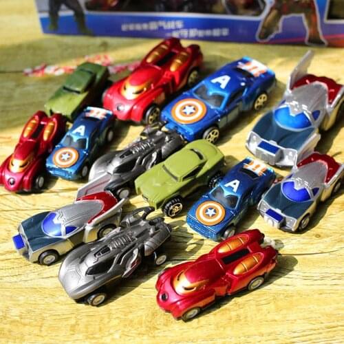 14pcs/set Plastic Cars Toys Cartoon Models Pull Back Car Model Personality Racing Car Toy Die Cast Toy Car