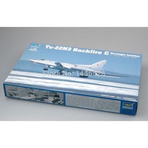 Trumpeter 1/72 01656 Tu-22M3 Backfire C Strategic bomber Assembly Model kits building scale model plane 3D puzzle plane