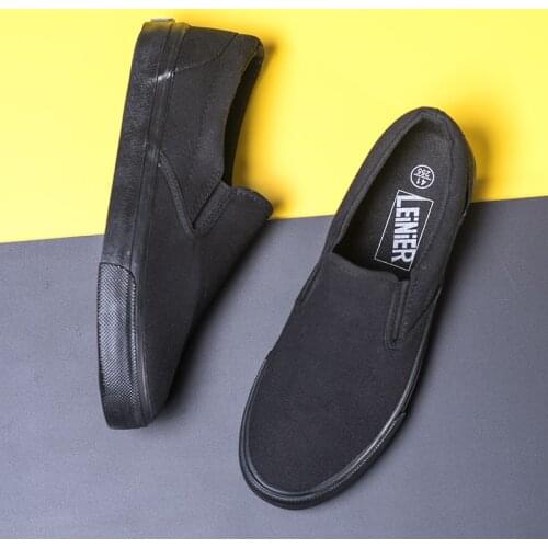 Spring Autumn Mens Shoes Casual Canvas Shoes Men Fashion Loafers Oxfords Sneakers Men Casual Breathable Slip-on Low-cut Non-slip