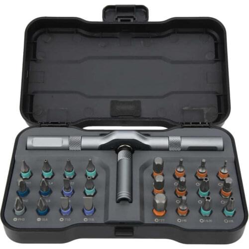 Ratchet Screwdriver Set 24 In 1 Bit Multipurpose Repair Tool Manual Hardware with Handle RS1