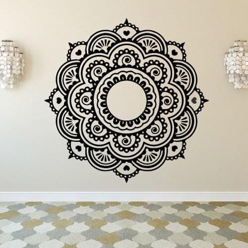 Mandala Wall Stickers Vinyl room decoration Decal Bedroom ivingroom Decal Boho Mandala Flower home Decor Mandala Style HY323
