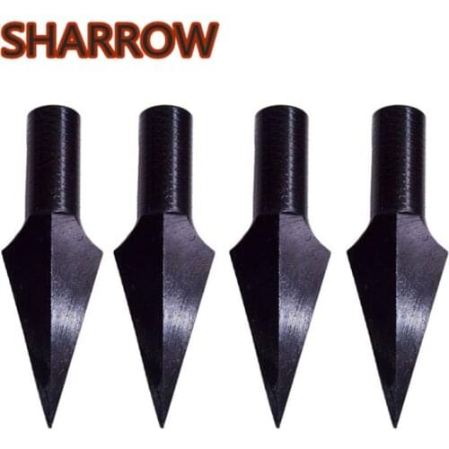 4/6/10pcs Archery Traditional Broadheads ID 8mm OD 10mm 185 Grain ArrowHead Points Arrow Tips For Outdoor Shooting Accessories