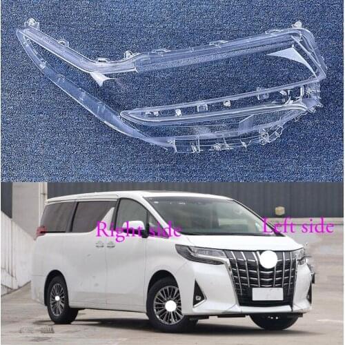 For Toyota Alphard 2018 2019 2020 Headlight Shell Lamp Shade Transparent Cover Headlight Glass Headlamp Cover