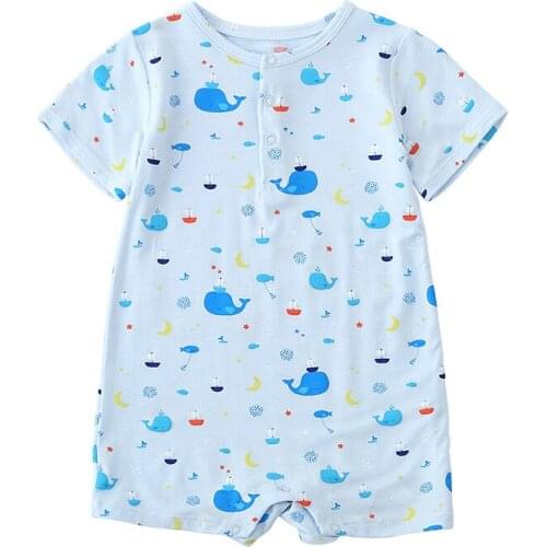 Brand New Toddler Newborn Baby Boys Girl Romper Infant Boy Girl Jumpsuit Cotton Short Sleeve Casual Summer Clothing