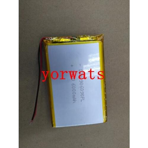 New Hot A Rechargeable Li-ion Cell 3.7 polymer battery 906090 096090 6000mAh direct selling large capacity Tablet PC