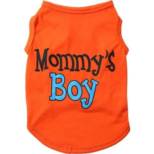 Dog Clothes Small Dogs XS-L Chihuahua Clothes Clothing Pet Vest Puppy Dog Coat Mommys Boy Printed Cotton T Shirt Pets Clothing