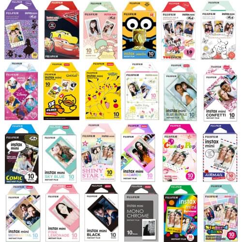 Fujifilm Instax Mini 8 9 11 LiPlay Film Camera Photo - Fuji Instant Photo 10 Sheets Exposures Papers Color Design Frame Pictures