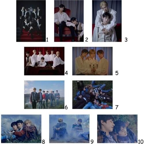 Kpop Band ENHYPEN Posters Clear Image Bedroom Decoration Home Art Brand Wall Stickers Home Decoration