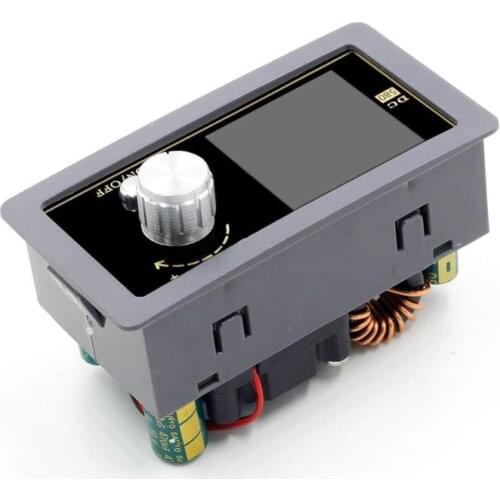 80W DC DC Buck Converter CC Power Module 0.6-30V 5A Adjustable Regulated Power Supply Voltmeter Ammeter CNC Color Screen