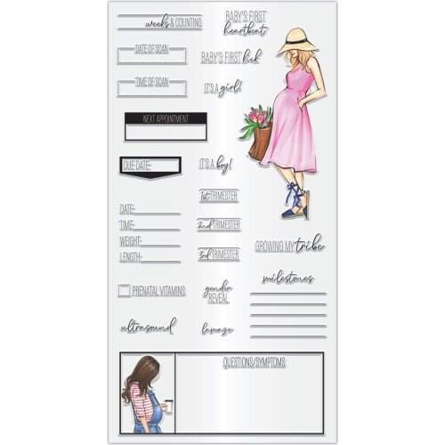 GIRL Clear Stamps Scrapbook Paper Craft Clear stamp scrapbooking X0321