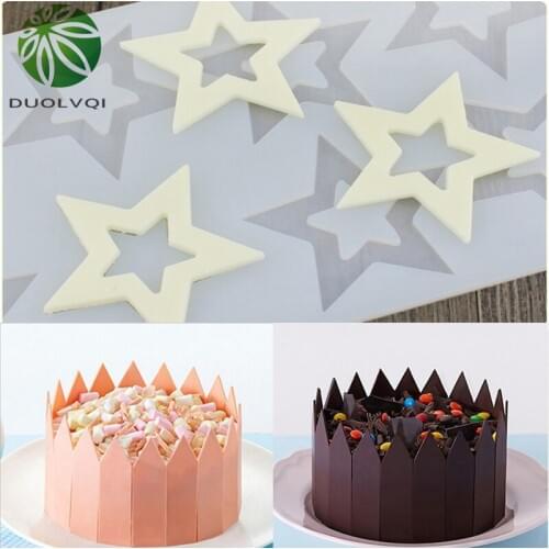 Silicone Chocolate Inserts DIY Chocolate Baking Decorating Mould Fence Geometry Shapes Cake Mold Cake Insert Mold Bakeware