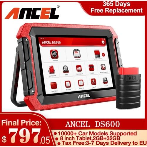 ANCEL DS600 OBD2 Scanner Professional Full System Diagnostic Tools DPF TPMS IMMO Oil Reset Service OBD2 Automotive Scanner