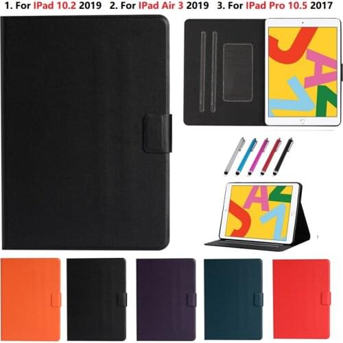 Shockproof TPU PU Cover Auto Sleep for iPad 10 2 Case For IPad Air 3 10.5 Pro 10 5 Funda Etui For iPad 7th Gen 10.2 2019 Case