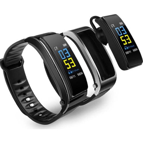 Color Screen Smart Bracelet Headset Talk Smart Band Heart Rate Sleep Fitness Tracker Pedometer For Android xiaomi IOS Phone