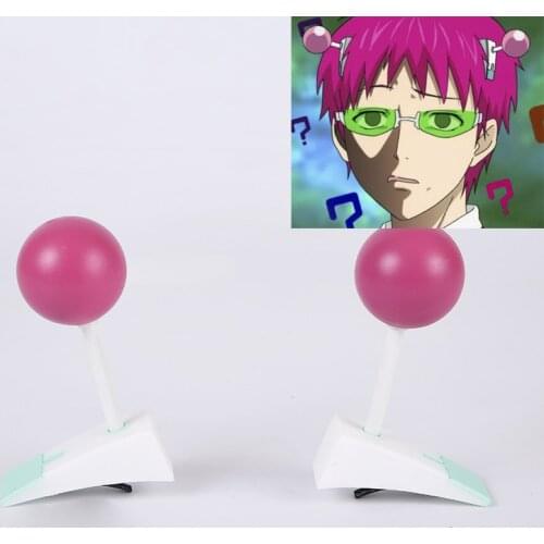 Saiki Kusuo no Ψ-nan Saiki Kusuo Hairpin The Disastrous Life of Saiki K Prop Headwear Side Clip Cosplay Costume 1 Pair Headdress