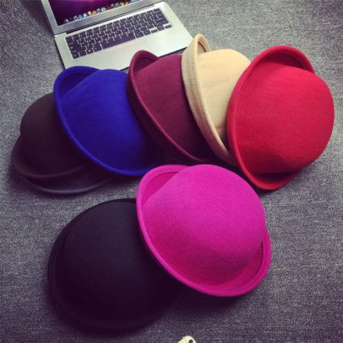 UK Lady Vogue Vintage Womens Wool Cute Trendy Fashion Derby Hat Fashion