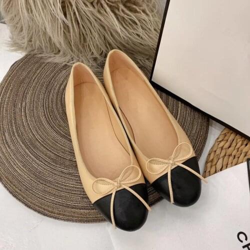 2020 Autumn Elegant Women Pump Shoes Genuine Leather Brand Luxury Round Toe Low Heels Shoes Ladies Party Sandals Shoes