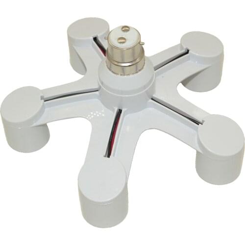 1Set B22 to E27 Socket Splitter LED Lamp Bulb Adapter Light Converter Holder