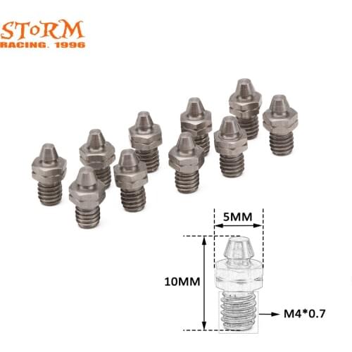 M4*0.7 Foot Peg Footpegs Mount Screw Bolt Nail * 10PCS For KTM Honda Yamaha Kawasaki Suzuki Dirt Pit Bike Motorcycle Motocross