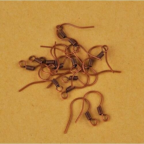 1000pcs Antique Bronze French Earring Hooks Findings Ear Hook Wire Earring Clasps For Jewelry Making