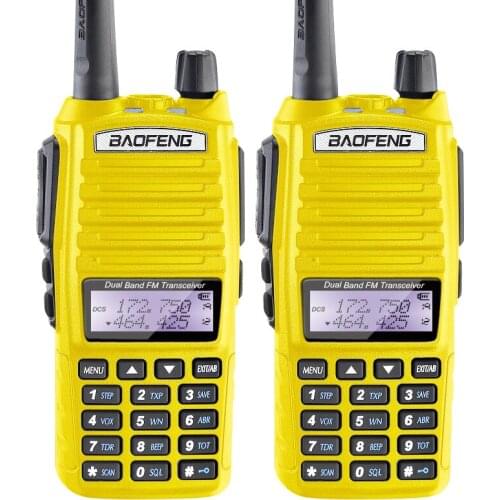 2PCS Baofeng UV-82 VHF UHF 136-174/400-520MHZ Ham Two Way Radio Walkie Talkie