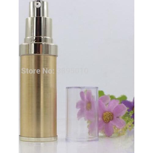 20ML 30ML gold Airless Lotion Pump Bottle Vacuum Cosmetic Airless Containers F952