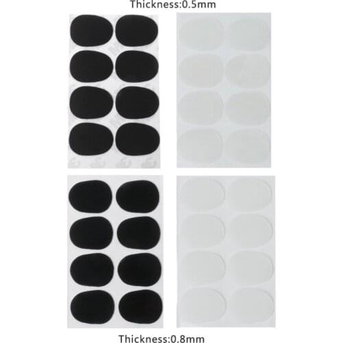 2019 8pcs Treble/Alto/Tenor Sax Clarinet Mouthpiece Patches Pads Cushions 0.5mm 0.8mm