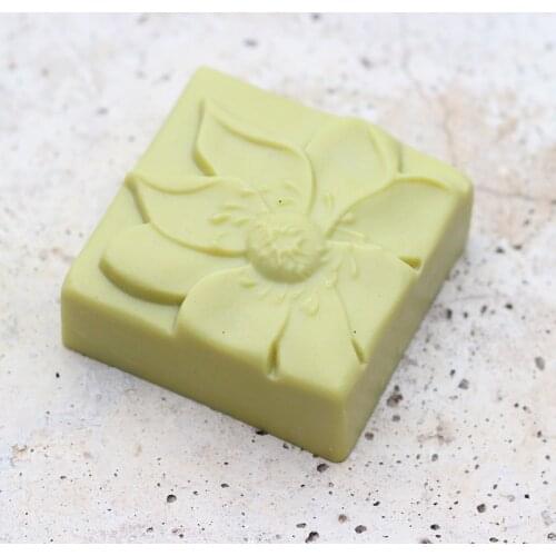 3D Flower Soap Molds DIY Square Handmade Making Silicone Moulds