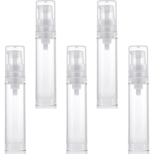 5x10ml Pump Bottle Refillable Empty Essential Oil Flask, Perfume