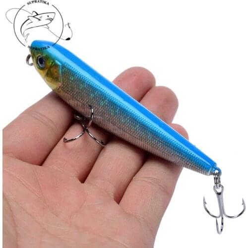 85mm/10g Artificial Pencil Anti-Corrosion Bionic Plastic Fishing Bait 3D Eyes Freshwater High Quality Fishing Lure Hard Bait