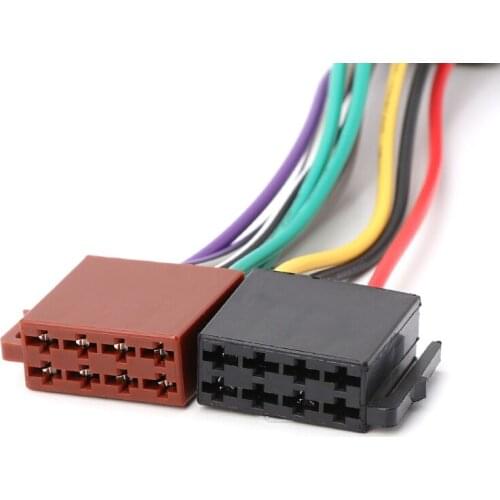 652F Car Stereo Radio ISO Lead Cable Wiring Connector Adapter for peugeot 207 307 407