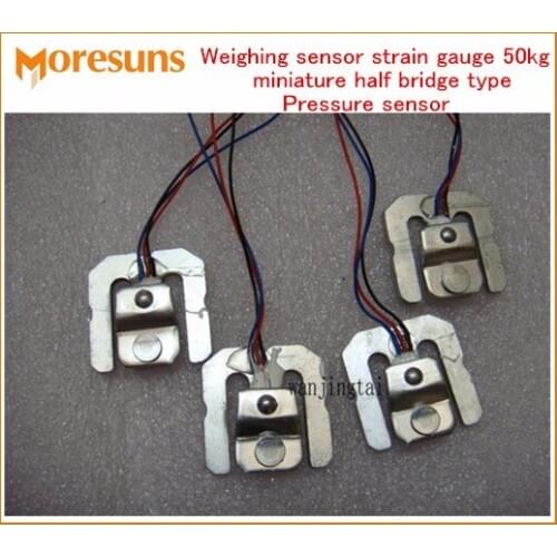 Free ship 10pcs Weighing sensor wholesale students experimental strain gauge 50kg miniature half bridge type Pressure sensor