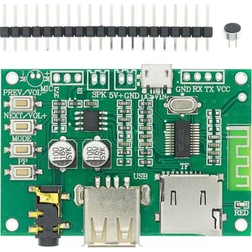 BT201 Dual Mode 5.0 Bluetooth Lossless Audio Power Amplifier Board Module Tf Card U Disk Ble Spp Serial Port Transparent Trans