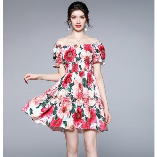 JSXDHK Off-the-shoulder Summer Dresses