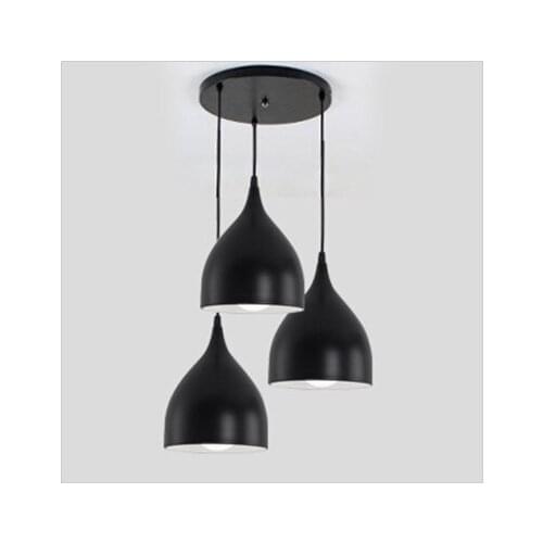 Hot-selling Modern Brief Fashion 3 Head Aluminium Pendant Lights Lamp Indoor Lighting Fixtures Wholesale Free Shipping