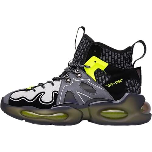 High-Top Hiking Shoes Men Sneakers Big Size Height Increased Sports Shoes Casual Walking Boot Air Cushion Walking Trainers 39-45