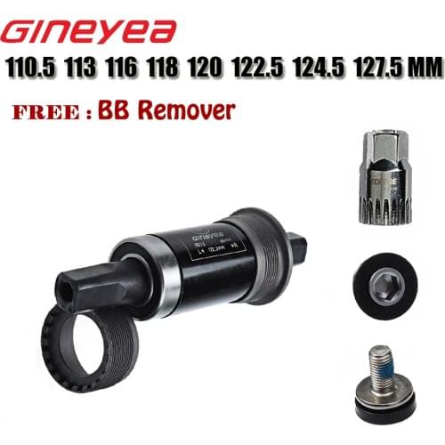 Gineyea Bicycle Frame 116 118 120 122.5 127.5 mm Crankshaft Taper Hole MTB Bicycle Parts BB FOR Square Taper Spindle C