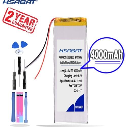 New Arrival [ HSABAT ] 4000mAh 3248147 Battery for 7" Irbis TX18 TX21 TX27 TX69 TX71 TX77 TX50 TX55 3G DIGMA Optima 7.5 3G