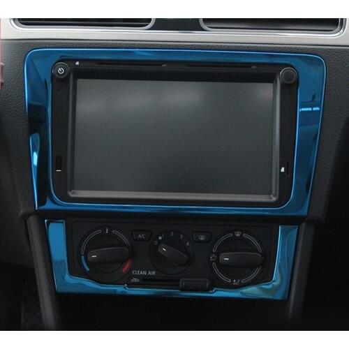 1pc for skoda RAPID 2013-2019 2020 radio navigation Air conditioning switch panel Decorative frame