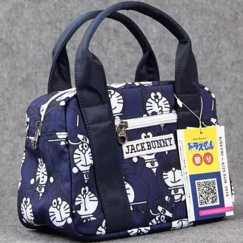 PG Fashion Golf Small Handbag And Clothing BagCartoon Canvas Composite Environmental Printing